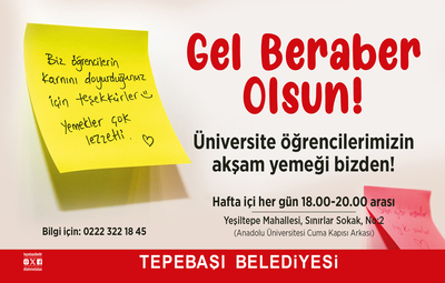 ÜNİVERSİTE ÖĞRENCİLERİNE AKŞAM YEMEĞİ İKRAMI BAŞLADI